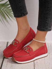 Women Slip-On Loafers, New Ladies Anti-Slip Moccasins, Soft And Lightweight Oversized Women Casual Shoes