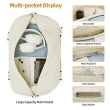 Large Travel Duffel Bag, Sports Tote Gym Bag, Shoulder Weekender Overnight Bag For Women With Wet Pocket - trắng - Xem 8