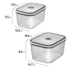 Gray Plastic Airtight Pots 12 Units - Electrolux - 無色 - 查看 6