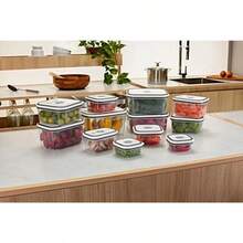 Gray Plastic Airtight Pots 12 Units - Electrolux - 無色 - 查看 3