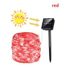 1Pc 50/100/150/200/300LED Đèn Năng Lượng Mặt Trời Ngoài Trời, 8 Chế Độ Dây Đèn LED Dây Đồng, Sân Vườn Ngày Lễ Trang Trí Giáng Sinh, Đèn Trang Trí Halloween Ngoài Trời 22.97/39.37/55.77/72.18/104.99Ft - màu đen - Xem 15