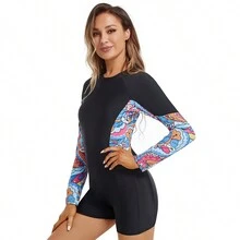 Women Rashguards - Orange - View 5