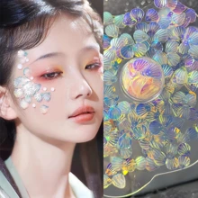 1pc Mermaid Scale PVC Loose Glitter Sequins For Nail Art, Sewing, Wedding Decoration, Approx. 12g/120pcs, Suitable For DIY Decoration, Valentine's Day, Cosplay, Easter - Multicolor - View 20