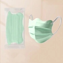 10pcs Women Disposable Multi-Color Face Mask, Fashionable, Breathable, UV-Protection - Multicolor - View 7