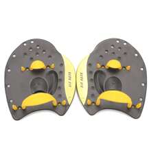 Remo De Natación, Aletas De Mano para Entrenamiento De Natación,Paletas De Natación Profesionales Ajustables para Entrenamiento De Técnica De Fuerza En El Océano De La Piscina Aletas de natación - Amarillo - Ver 2