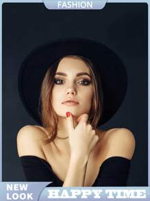 1 pieza Sombrero fedora de estilo europeo y americano de unicolor y elegante, apto para todas las estaciones, unisex