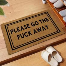 Welcome Funny Door Mat Please Go The Away Go Away Personalized Doormat With Anti-Slip Rubber Back (23.6 X 15.7 Inch) Prank Gift Home Decor Area Rugs For The Entrance Way Indoor Novelty Mats