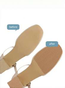 1 Pair Anti-Slip, Shock-Absorbing, Waterproof Shoe Sole Pads For High Heels - Multicolor - View 6