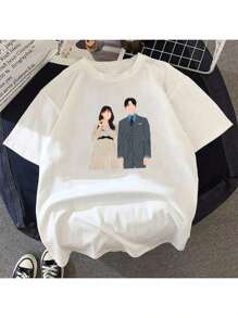 Real Smile Series Dorama T-Shirt - 白色 - 查看 2