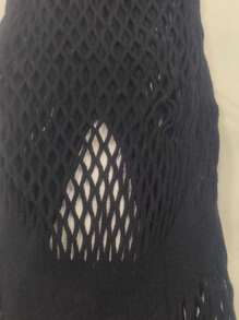 男士性感紗網連身衣，緊身中空魚網蕾絲內衣，誘人的開襠設計，不可拆卸