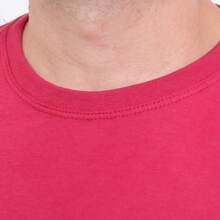 100% Cotton Men's T-Shirt Launch With Print "Jesus Loves You" On The Front High Resolution Unisex - 紅色 - 查看 4