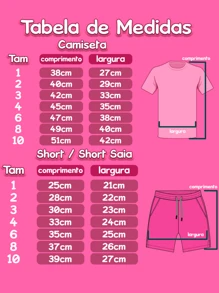6-Piece Kit 3 Children's Clothing Set Girls T-Shirt/Blouse + Assorted Shorts/Bermuda Shorts - 彩色 - 查看 6