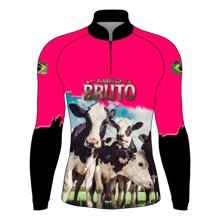 Áo sơ mi Pink Dutch Dairy Cow có khả năng chống nắng UV50+ - Màu Hồng Tươi - Xem 1