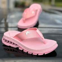 Kenner Men's And Women's Slippers Comfortable Soft Cute Beach Party Clubbing Adult And Youth From 33 To 44 - 粉紅糖果拉卡 - 查看 1