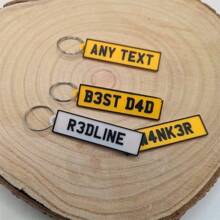 1 PIEZA Llavero de acrílico personalizado con nombre, llavero, placa de coche, etiqueta de licencia, regalo personalizado, regalo de graduación, regalo único, conmemorativo, personalizable - multicolor - Ver 6