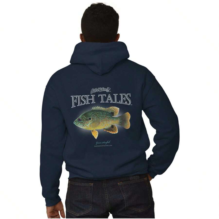 Gill McFinn Fisher Sunfish Fishing Zip Up Hoodie Mens Womens