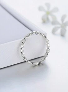 MODIAN 热销正品原创时尚纯925银心形戒指，永恒之爱珠宝，情人节礼物 - 銀色 - 查看 7