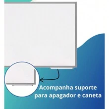 Whiteboard Blackboard Aluminum Frame 40x30 Cm + 3 Pens - trắng - Xem 3