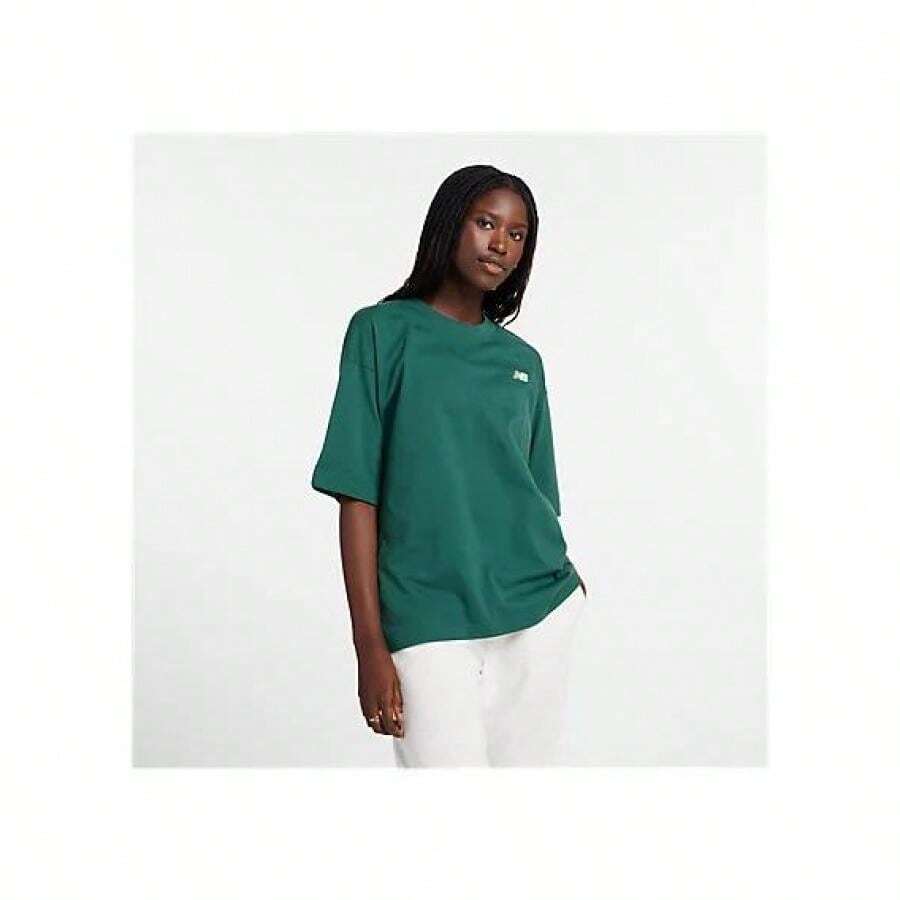 New Balance Graphic Oversized Jersey T-Shirt - NIGHTWATCH GREEN - View 1