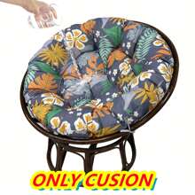 Outdoor Papasan Cushion Cover Only Round Seat Cushion Pad Outdoor Cushion Only, Thickened Overstuffed Round Cushion Chair Hanging Egg Chair Seat Cushion Chair Padded For Garden Chair Cushion,Patio,Backyard Papasan Chair Cushion Seat Pad For Easy Closure And Removal, Silky Smooth Fabric - 彩色 - 查看 3