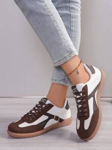 Damskie płaskie buty wsuwane na co dzień 2024 Nowe, wszechstronne, modne, wygodne, lekkie mokasyny - Kawowy brązowy - Zobacz 4