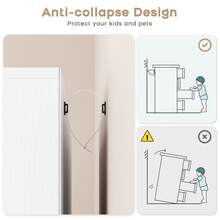 Chests Of Drawer, Vintage Dresser With 6 Drawers Sideboard For Bedroom, Living Room, Dining Room Wood Storage Dresser Cabinet - 白色 - 查看 8