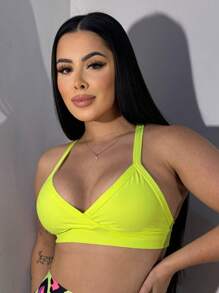 Top Fitness Gym Colors Comfortable With Lining - 芥末黃 - 查看 5