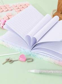 A6五角星扎染印花毛绒笔记本套装带笔1包便携带礼物本子适合男生女生学生家庭学校练习册手册账本80内页