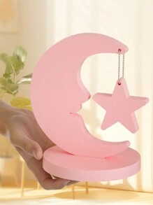 1/3 Set Stampo in silicone a forma di cuore per cornici portafoto, stampo a forma di cuore per pendente in gesso a forma di luna e delfino, pendente da appendere, stampo per gocce di colla - Bianco - Visualizzare 5