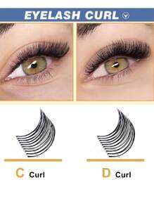 预制扇形睫毛 8-15 毫米 每盒 520 片 3D/4D/5D/6D/7D/8D 浓密睫毛 0.07 毫米 手工散装扇形 C/D 卷曲睫毛延长 - C - 查看 3