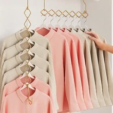 1 件多功能不锈钢折叠衣架，家庭和宿舍使用万圣节装饰万圣节服装秋季装饰节日装饰 - 彩色 - 查看 2