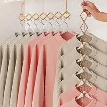 1 件多功能不锈钢折叠衣架，家庭和宿舍使用万圣节装饰万圣节服装秋季装饰节日装饰 - 彩色 - 查看 1