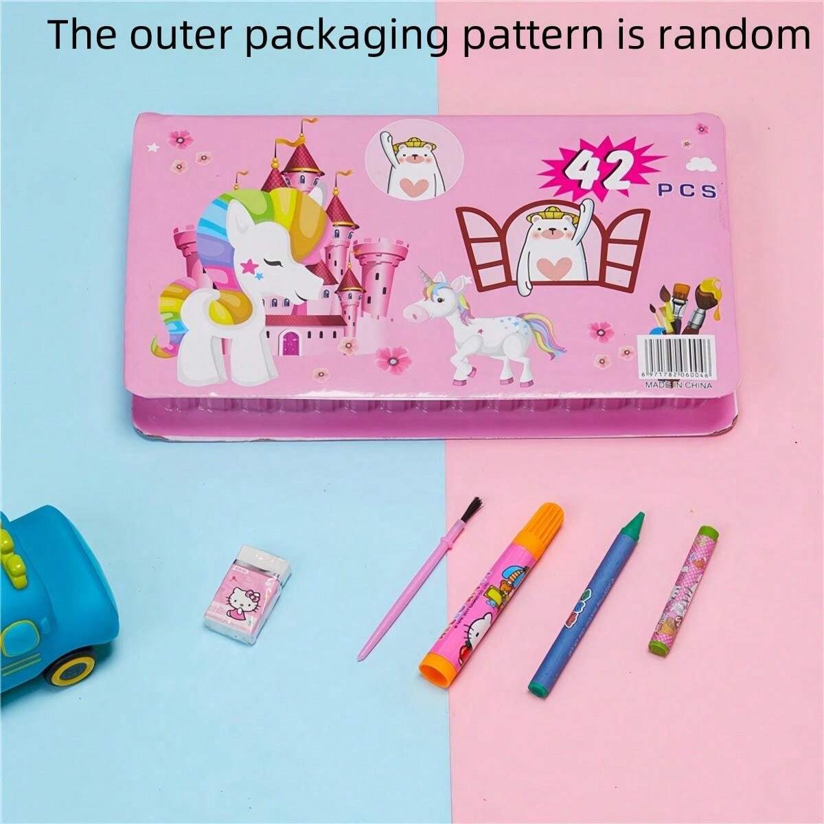 Christmas Decoration 1set Children Watercolor Painting Brush Kit