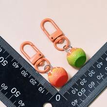 Orange & Lemon Slice Pendant Keychain Charm, Bag Accessory, Gift - Multicolor - View 4