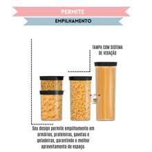 Airtight Pasta Pot Resistant Kitchen Large Pigs Grocery Holder - 白色 - 查看 4