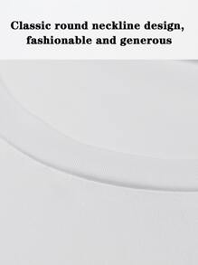 个性化男友风格男士运动 T 恤，输入自定义文字，快干透气轻便舒适，体育赛事欢呼口号，定制宽松 T 恤，时尚、时尚、时髦、简约、舒适、轻松服装、朴素时尚、简约别致男友风格男士、胶囊衣橱、圣诞节 T 恤，送给男朋友、朋友、家人、孩子的理想礼物，适合生日、圣诞节、冬季/秋季、度假/假日、运动/登山 - 白色 - 查看 5