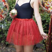 Dracula Vampire Outfit Halloween Costume Cloak Skirt Stockings And Fake Blood - Rojo - Ver 5