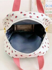 Customize A Personalized Embroidered Strawberry Backpack With Your Own Name, Customize Your Name, Backpack Gift, And Return To School Gift - Pink - View 5