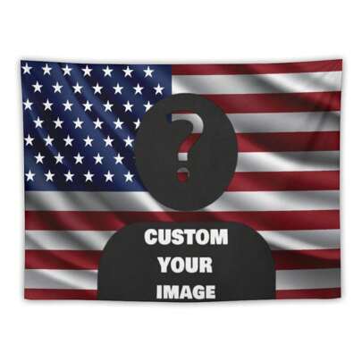 1pc Pink American Background Custom Tapestry, You Can Place Your Favorite Photos, Artists, Etc, Suitable For Male Or Female Bedroom Aesthetics, Room Decor, Flags For Room, Wall Decor Family, Mom, Friends For Anniversaries, For Graduation, For Housewarming, For Weddings, For Birthdays Sofa, Bed, Car, Tea Room, Bedroom, Living Room,Customized Tapestry,Street Casual Chic
