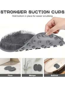 1pc Multi-Purpose Foot Scrubber Massage Mat, Anti-Slip Bathroom Foot Massage Mat, Tub Massage Pad, Slouchy Back Scratcher Gym Accessories