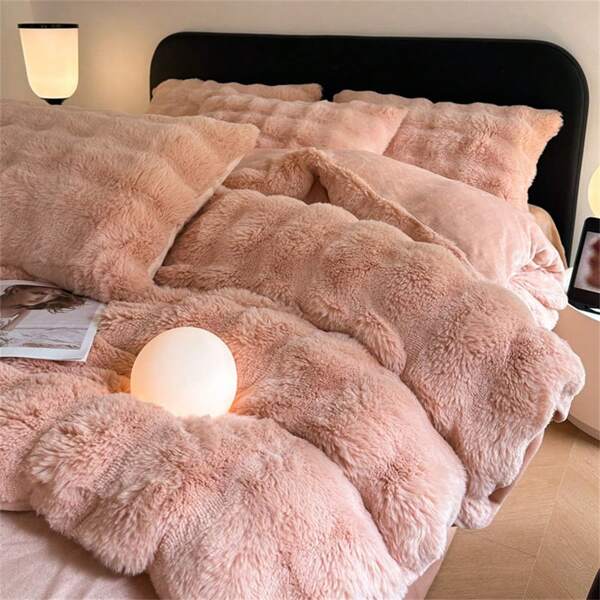 400g Plush + 230g Milk Fiber High Gram Weight Anti-Static Duvet Cover For Cat Lovers