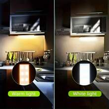 1 Peça Luz Sob o Gabinete, Luz de Gabinete LED com Sensor de Movimento Sem Fio Recarregável por USB, Luz Noturna Magnética Sem Fio 10/20/30/50cm para Cozinha, Quarto, Gabinete, Guarda-roupa, Escada, Corredor Iluminação de Segurança, Luz de Sensor de Movimento para Gabinete LED, Iluminação de Balcão de Guarda-roupa, Luz Noturna de Cozinha Magnética Sem Fio Recarregável por USB, Luz Operada a Bateria para Guarda-roupa, Armário, Escada, Corredor, Cremalheira, Iluminação Instantânea, Luz Sob o Gabinete, Barra de Luz LED com Sensor de Movimento Sem Fio, Luz de Longo Alcance LED, Recarregável