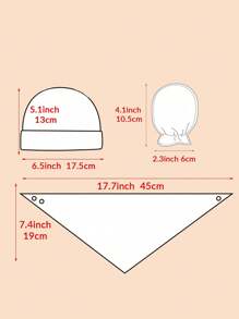 momscare 9 Piece Newborn Hat Set With Bib, 3-Piece Hat Set, 3-Piece Hood, And 3-Piece Set With Star And Moon Patterns