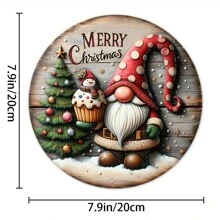 1pc Decorations Wooden Sign Merry Wooden Sign Hanging Decorations Sign, Perfect For Farmhouse Decoration, Kitchen, Garden, Balcony Best Gifts Birthday Home Decor Christmas Decorations Room Decor Christmas Winter Christmas Decorations Home Christmas Gifts Christmas Decor - Multicolor - View 3