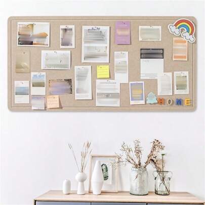 1 pieza Tablero decorativo sin perforación, tablero de memorándum de uso múltiple