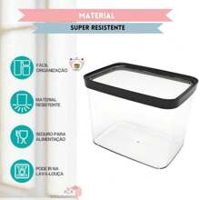 Pote Hermético Cozinha  4 Litros Pote Hermetico 4000ml Porta Mantimentos para grãos arroz ração Resistente