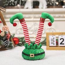 Fabric Decoration Fabric Legs Stuffed Legs Decorations Xmas Tree Legs Striped And Green Red Shoes Legs Santa Legs Ornament For Tree Fireplace Best Gifts Birthday - Multicolor - View 12