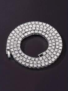 CVNANA 1 Stück 5 Mm Breite Tenniskette Im Europäischen Und Amerikanischen Stil Mit Strass-inlay Für Männer Und Frauen