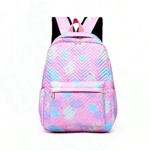 3 件背包、斜挎包、铅笔盒。时尚户外大容量女士休闲背包，经典，休闲，便携，商务休闲，适合青少年女大学生，新人，白领大学生，适合办公室，适合工作，书包，大容量，便携，笔记本电脑隔层，适合青少年大学生，男生和男士，大学，小学，初中，高中，工作，商务，通勤，户外，旅行，郊游，返校季 - 粉色 - 查看 3