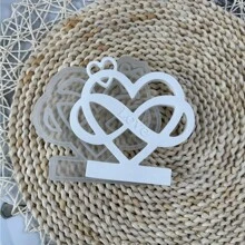 1 件 DIY 心形石膏香薰蜡烛台制作硅胶模具半心形桌面装饰环氧树脂模具汽车扩散器装饰家居装饰节日礼物房屋硅胶模具，条形支架蜡烛底座模具，树脂模具硅胶用于桌面家居装饰，艺术工艺装饰，情人节礼物，周年纪念礼物，节日气氛装饰 - 白色 - 查看 4